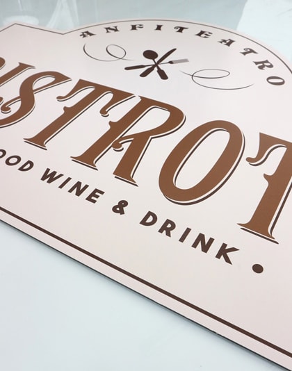 Lavoro eseguito per Anfiteatro Bistrot
